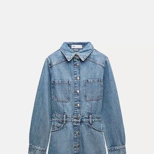 Zara Blue Denim Mini Dress